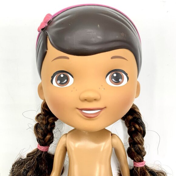 Disney Jr. Doc Mcstuffins Doll Just Play Nude 9” No Clothes Braidable Hair - Picture 2 of 8